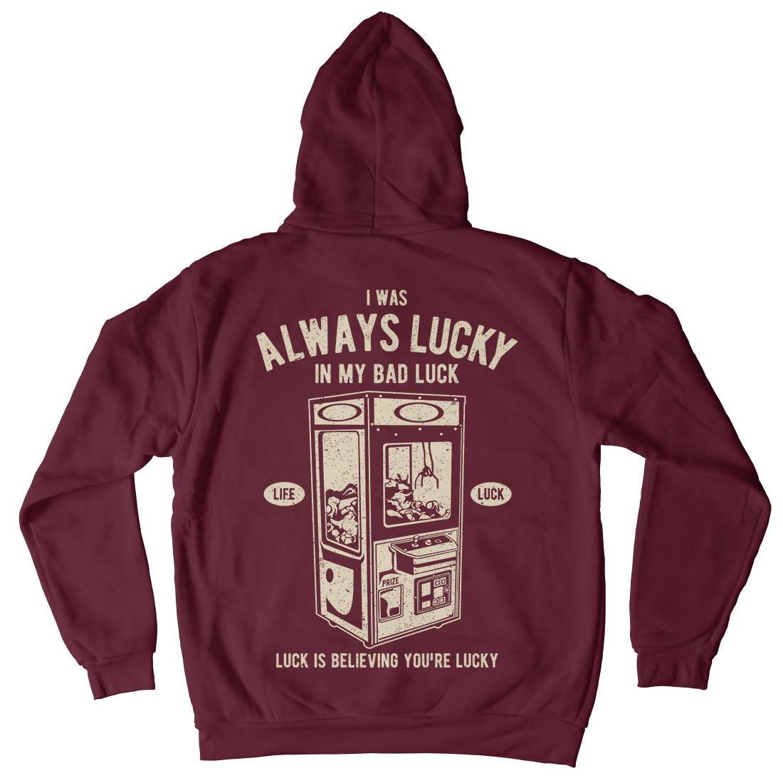 Always Lucky Mens Hoodie With Pocket Geek A605