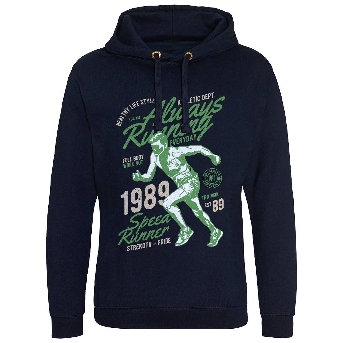 Always Running Mens Hoodie Without Pocket Sport A606