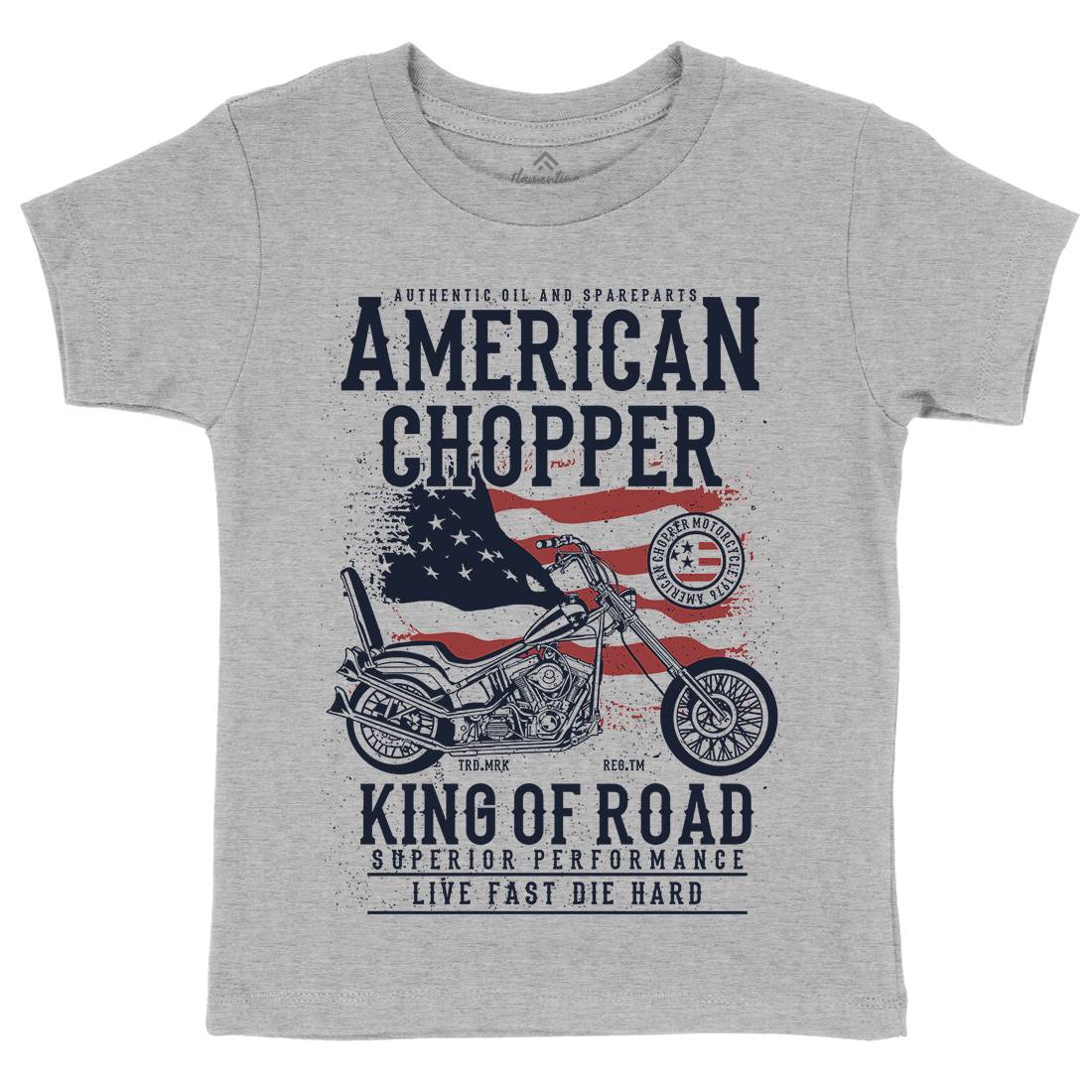 American Chopper Kids Organic Crew Neck T-Shirt Motorcycles A607