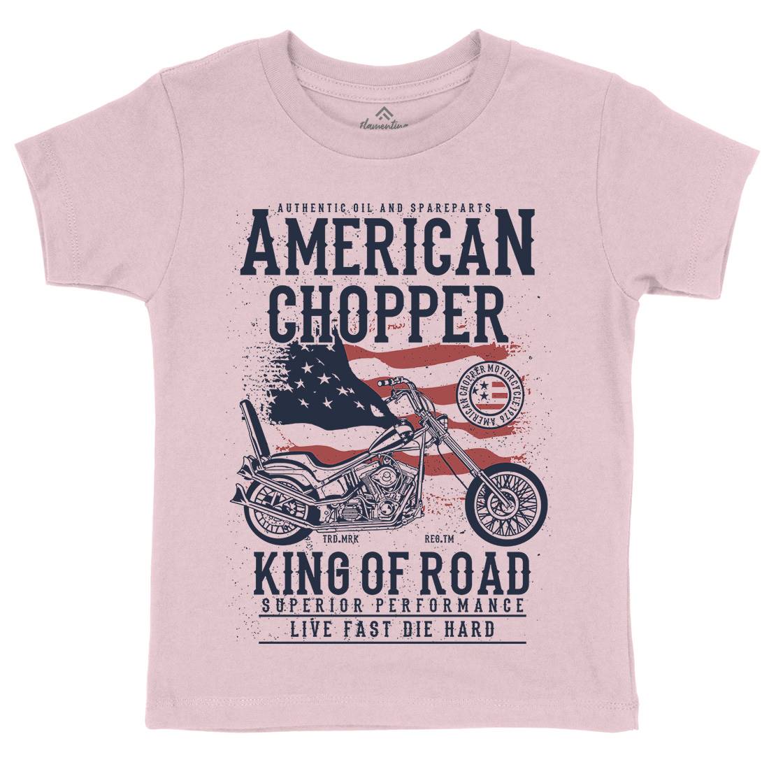 American Chopper Kids Organic Crew Neck T-Shirt Motorcycles A607