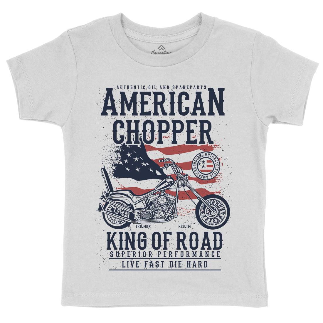 American Chopper Kids Crew Neck T-Shirt Motorcycles A607