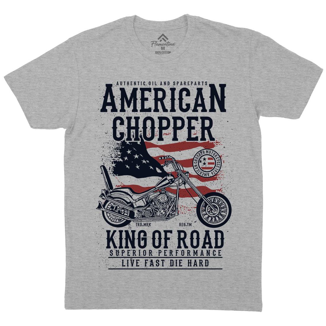 American Chopper Mens Crew Neck T-Shirt Motorcycles A607