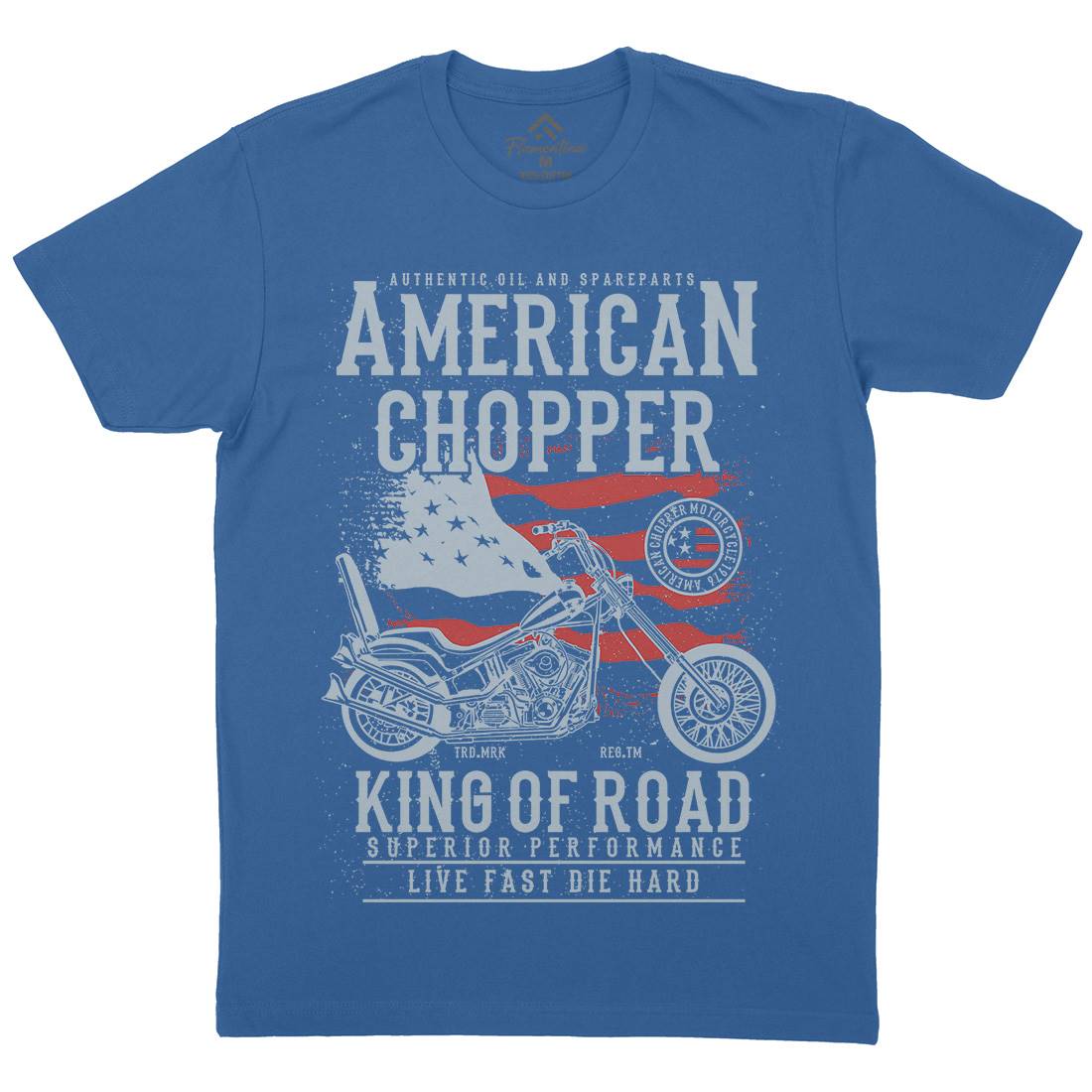 American Chopper Mens Crew Neck T-Shirt Motorcycles A607