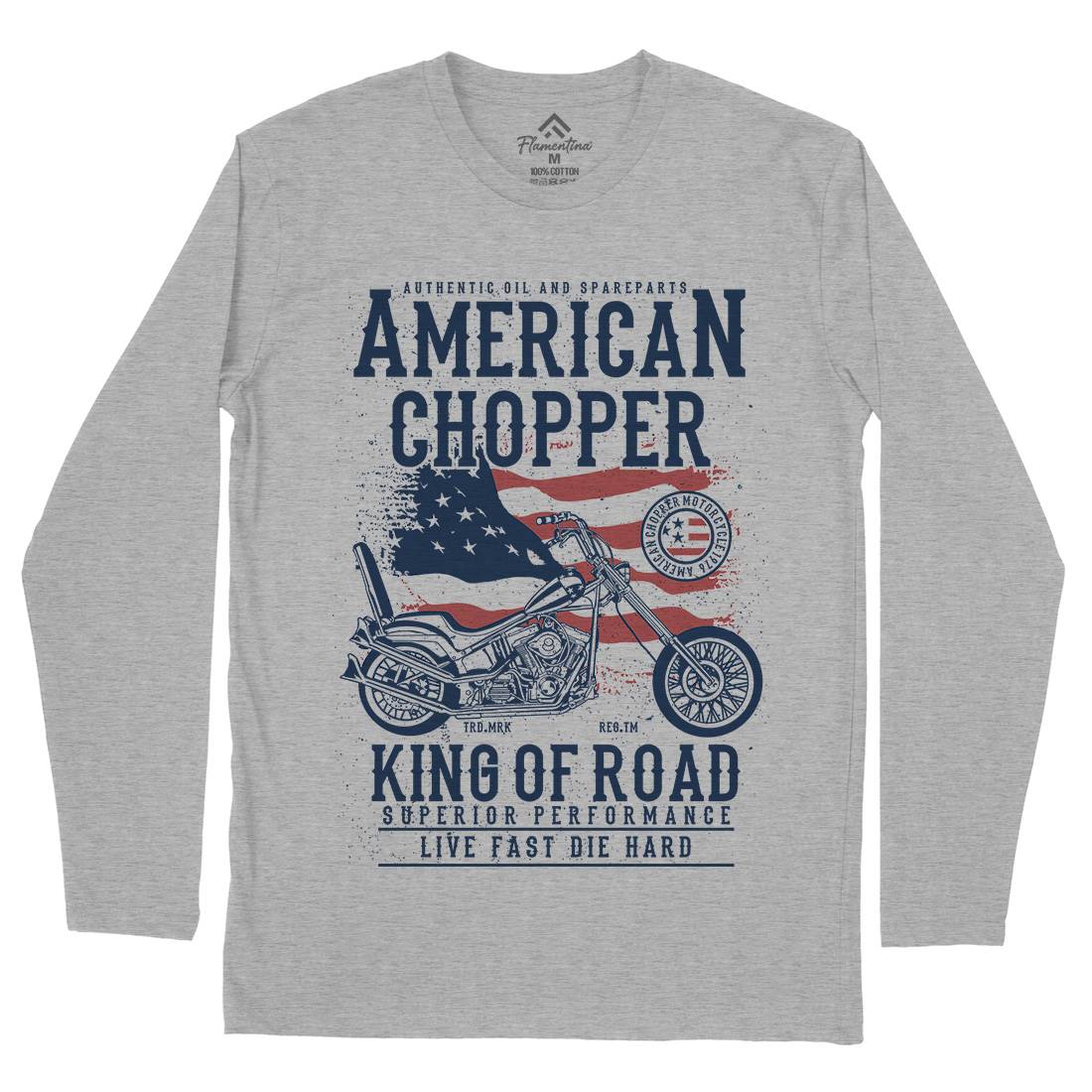 American Chopper Mens Long Sleeve T-Shirt Motorcycles A607