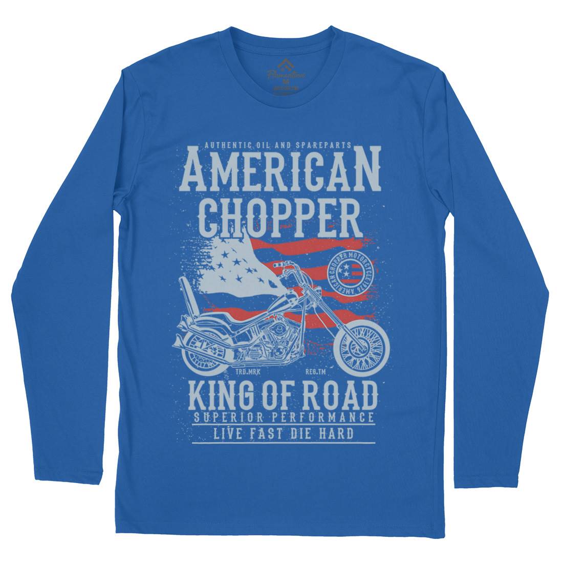 American Chopper Mens Long Sleeve T-Shirt Motorcycles A607