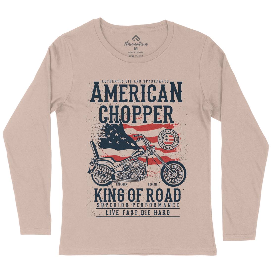 American Chopper Womens Long Sleeve T-Shirt Motorcycles A607