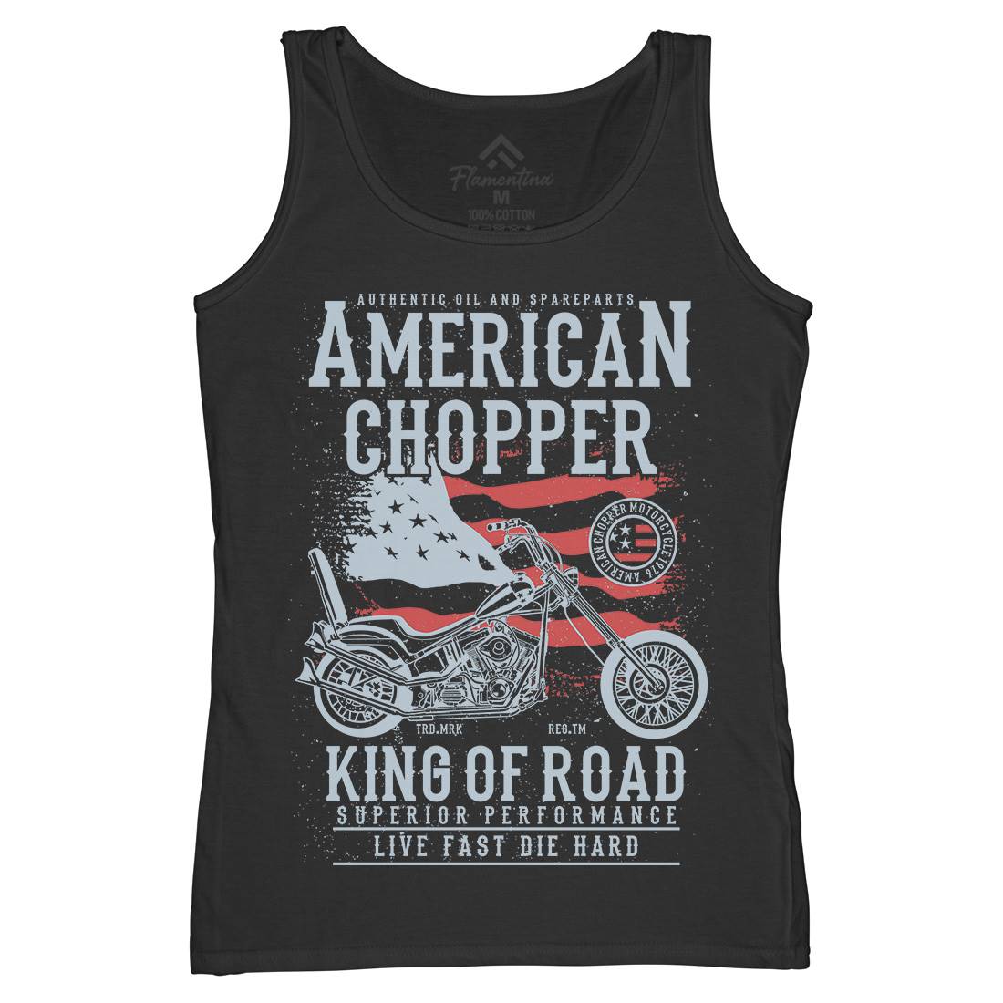 American Chopper Womens Organic Tank Top Vest Motorcycles A607