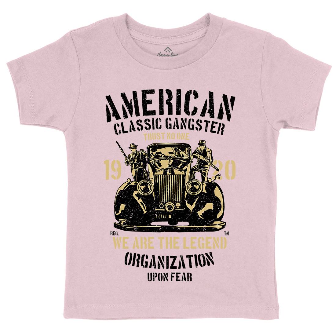 Classic Kids Crew Neck T-Shirt American A608