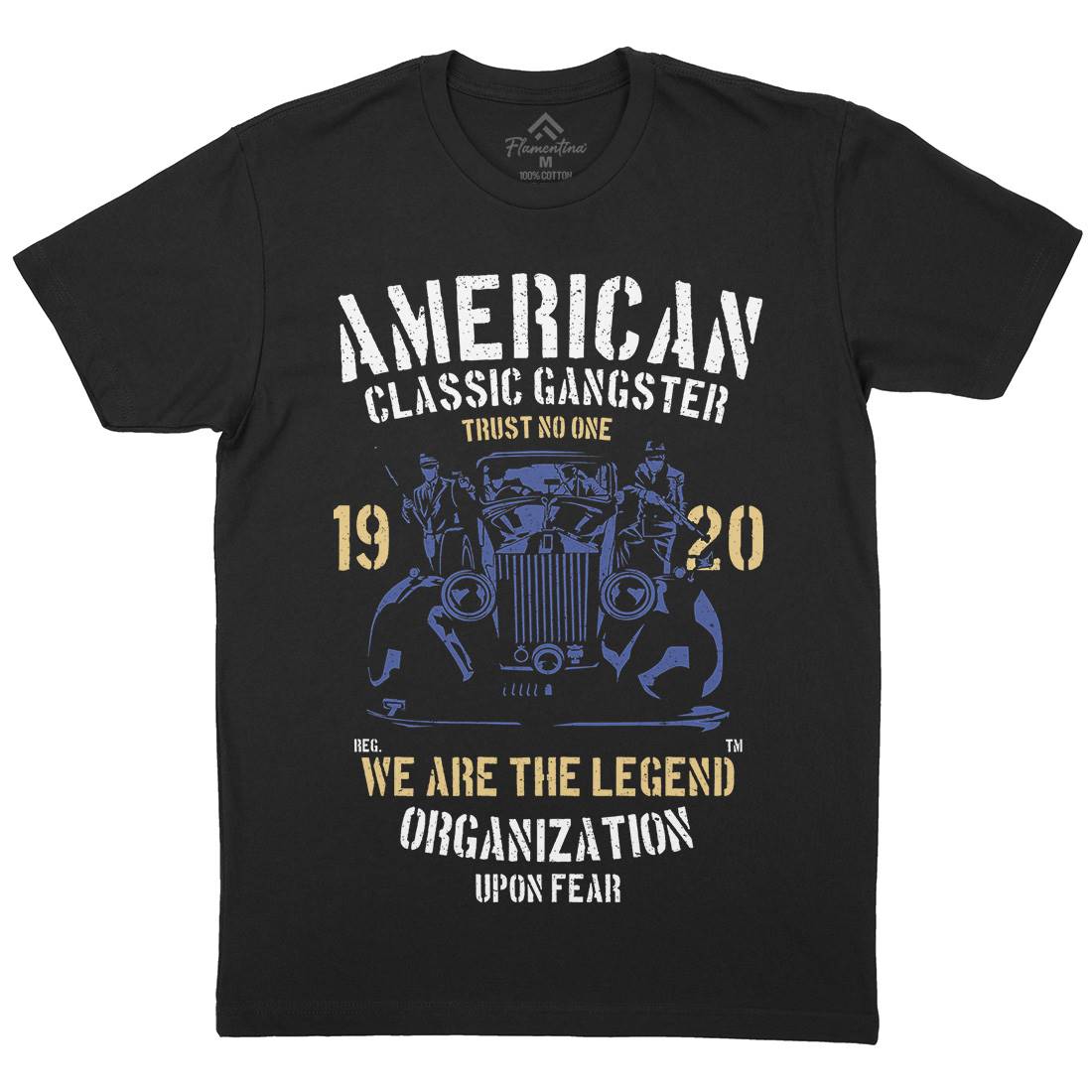 Classic Mens Crew Neck T-Shirt American A608
