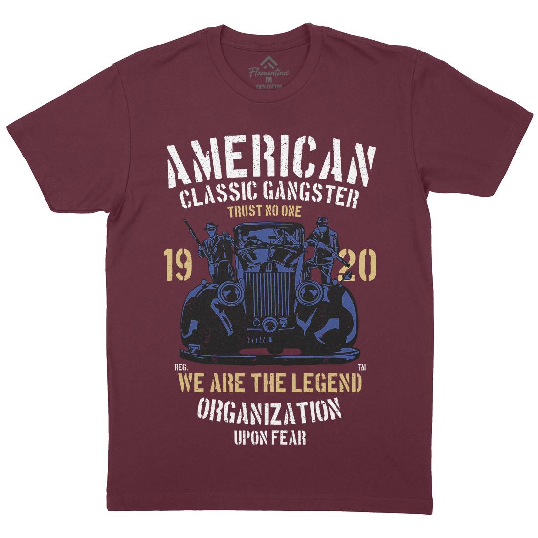 Classic Mens Crew Neck T-Shirt American A608