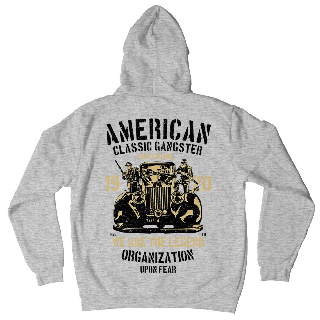Classic Mens Hoodie With Pocket American A608