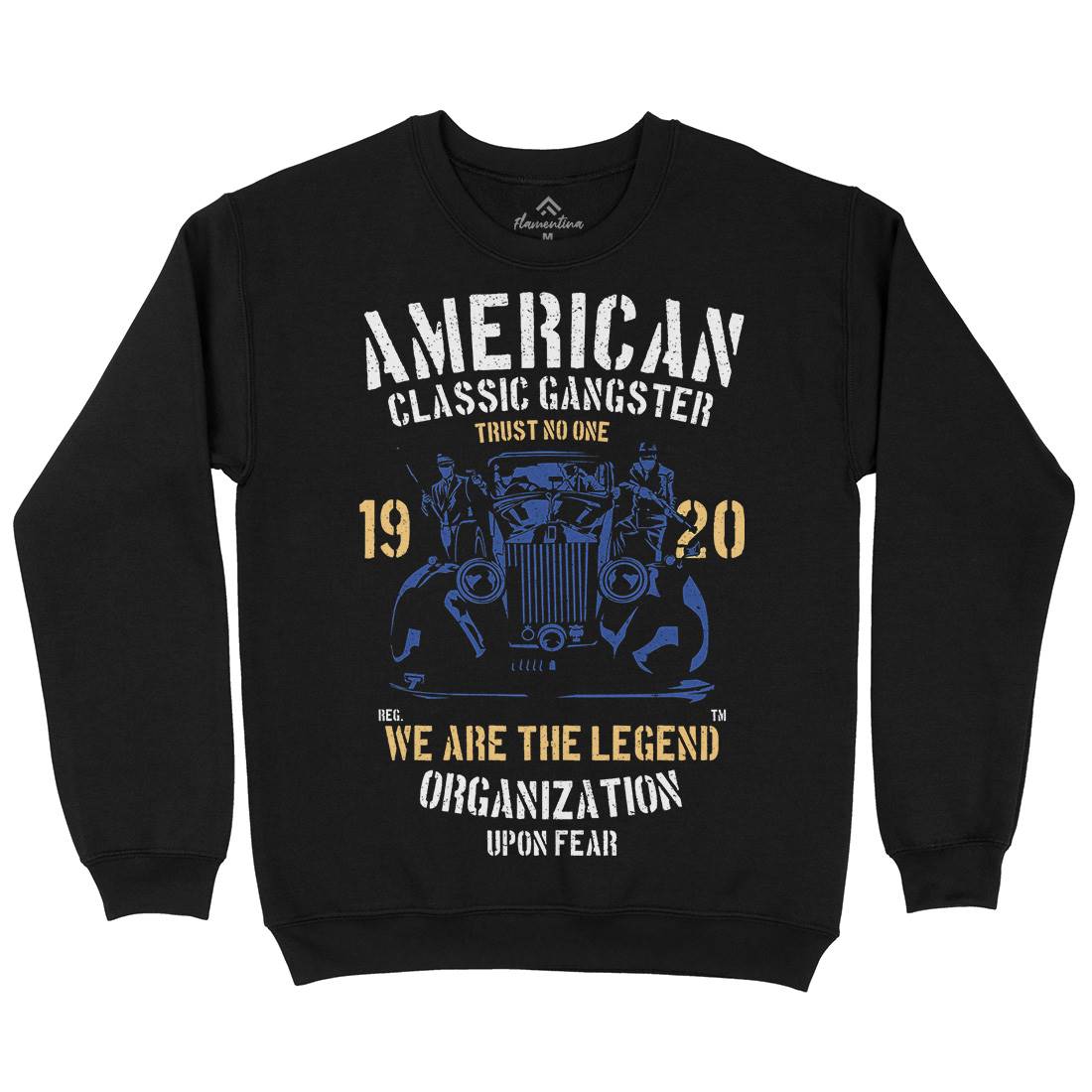 Classic Mens Crew Neck Sweatshirt American A608