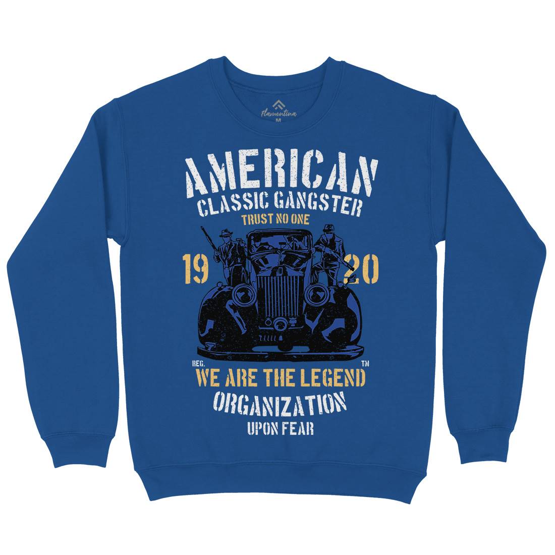 Classic Mens Crew Neck Sweatshirt American A608
