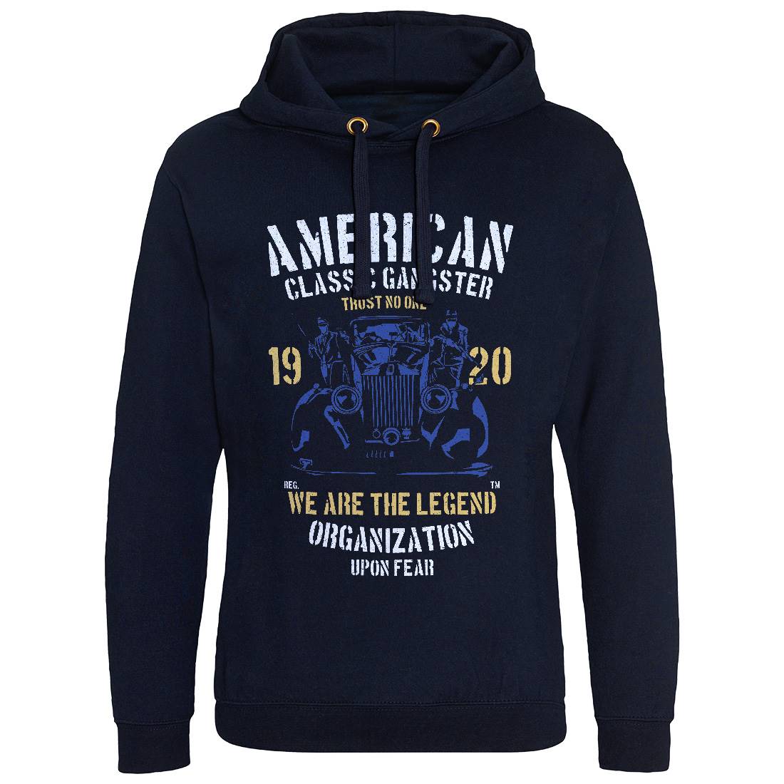 Classic Mens Hoodie Without Pocket American A608