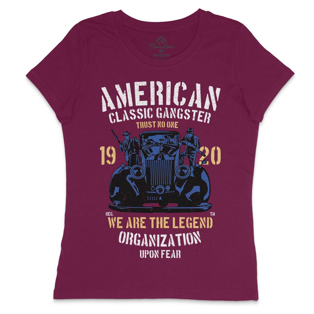 Classic Womens Crew Neck T-Shirt American A608