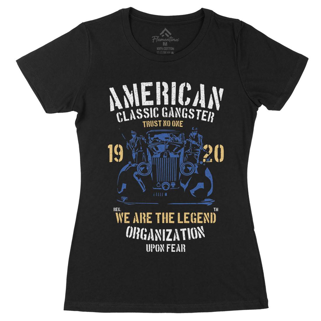 Classic Womens Organic Crew Neck T-Shirt American A608