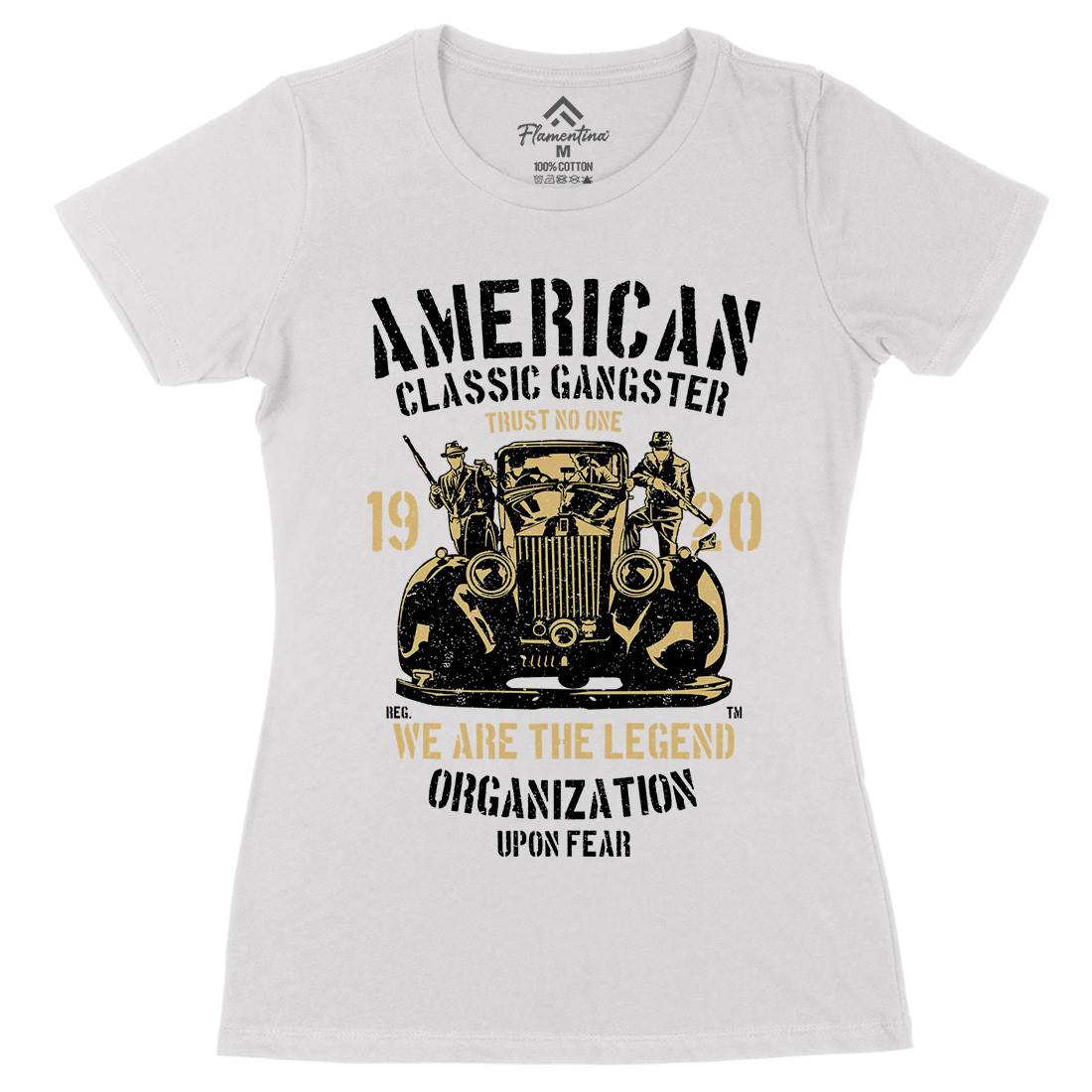 Classic Womens Organic Crew Neck T-Shirt American A608