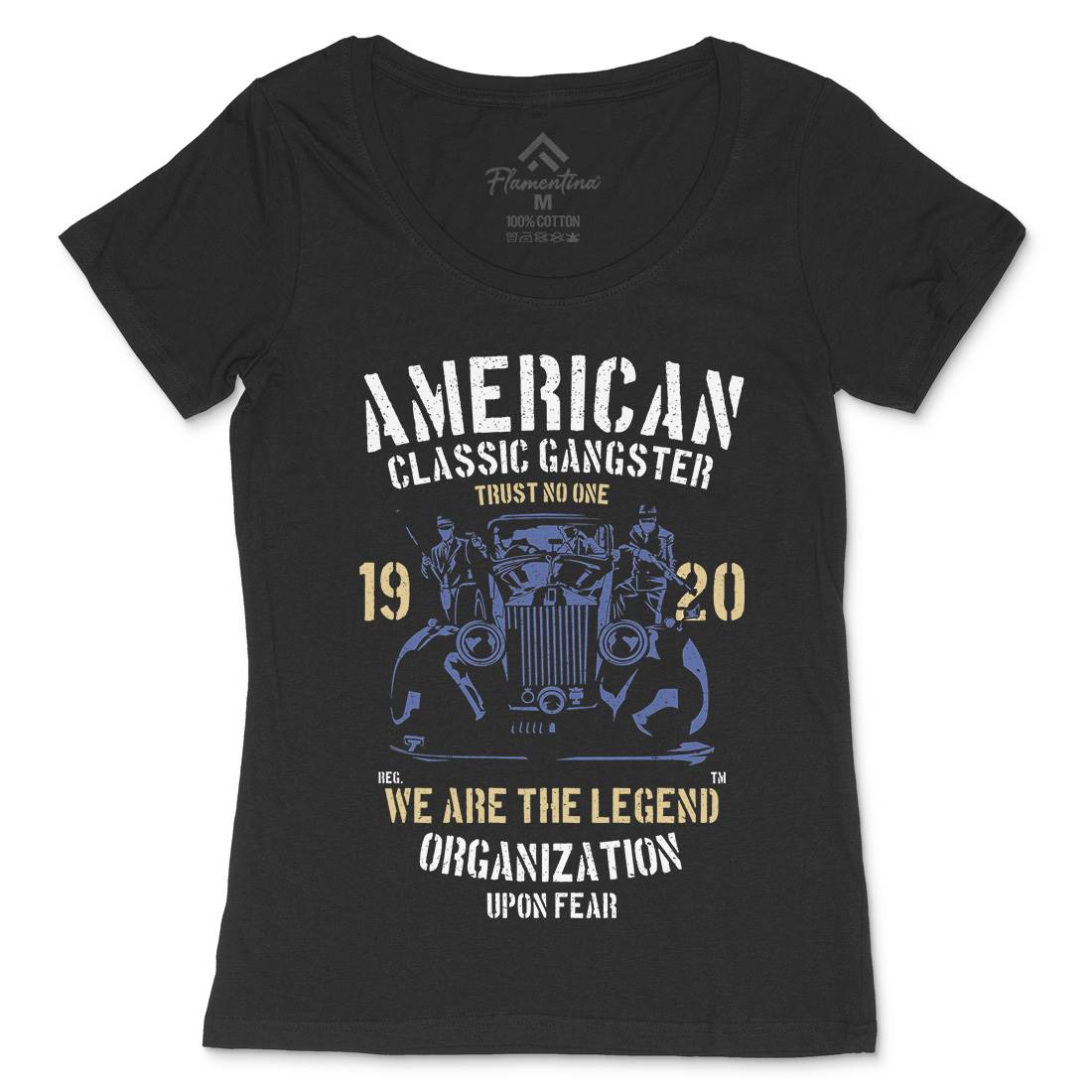 Classic Womens Scoop Neck T-Shirt American A608