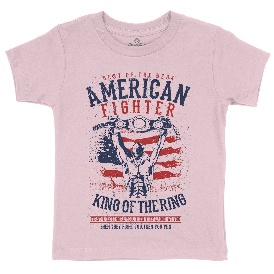 American Fighter Kids Organic Crew Neck T-Shirt Sport A609