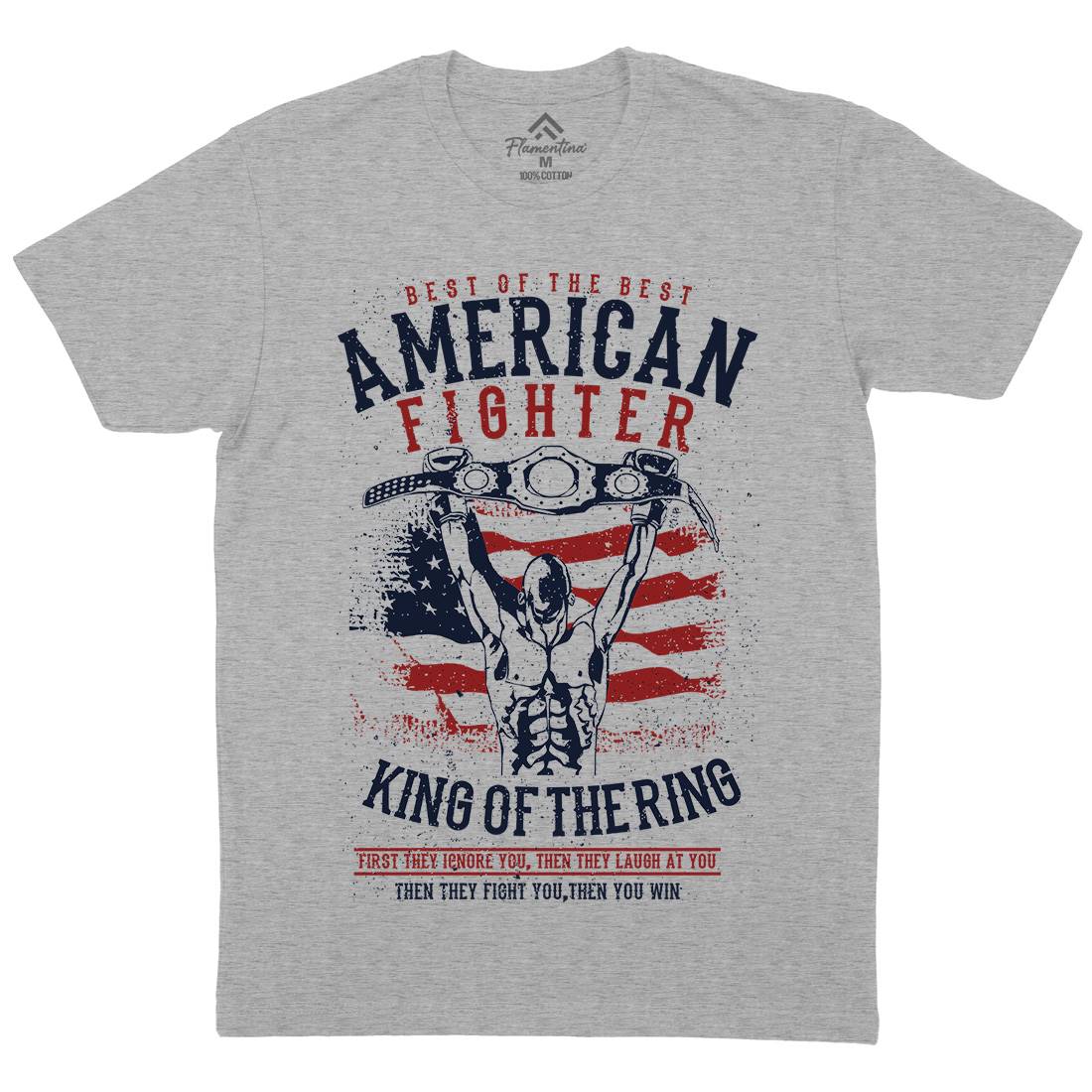 American Fighter Mens Organic Crew Neck T-Shirt Sport A609