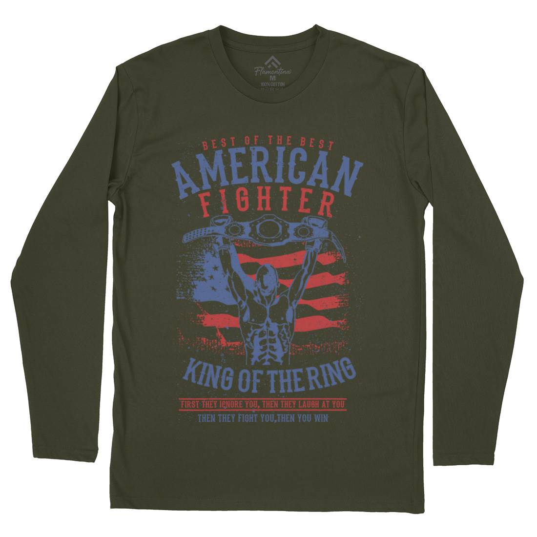 American Fighter Mens Long Sleeve T-Shirt Sport A609