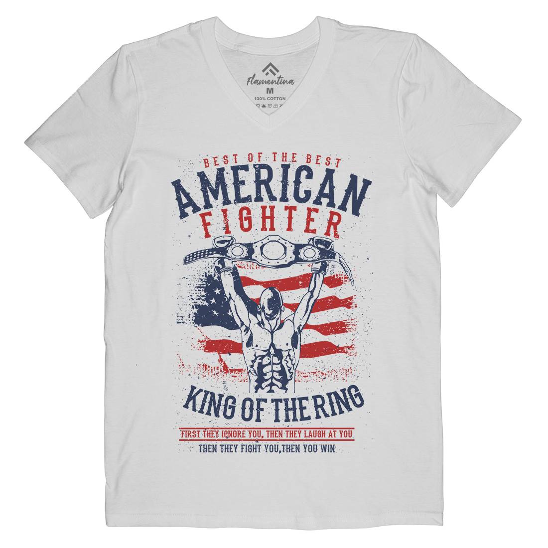 American Fighter Mens V-Neck T-Shirt Sport A609