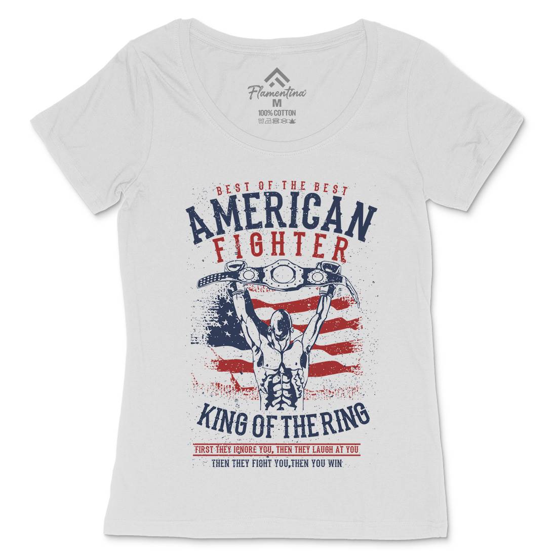 American Fighter Womens Scoop Neck T-Shirt Sport A609