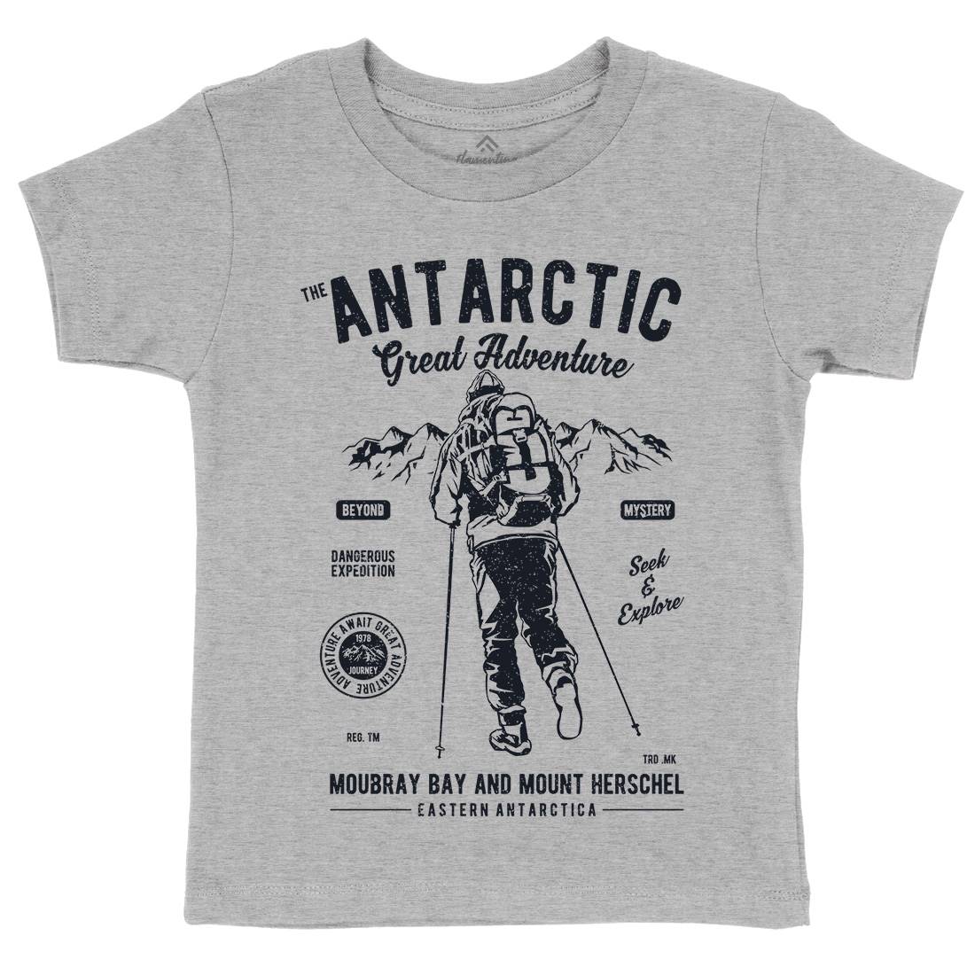 Antarctic Adventure Kids Organic Crew Neck T-Shirt Sport A610
