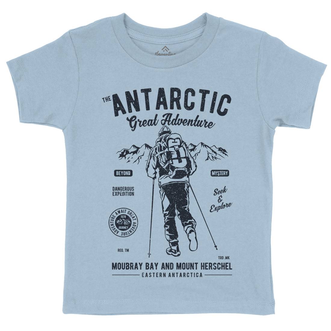 Antarctic Adventure Kids Crew Neck T-Shirt Sport A610
