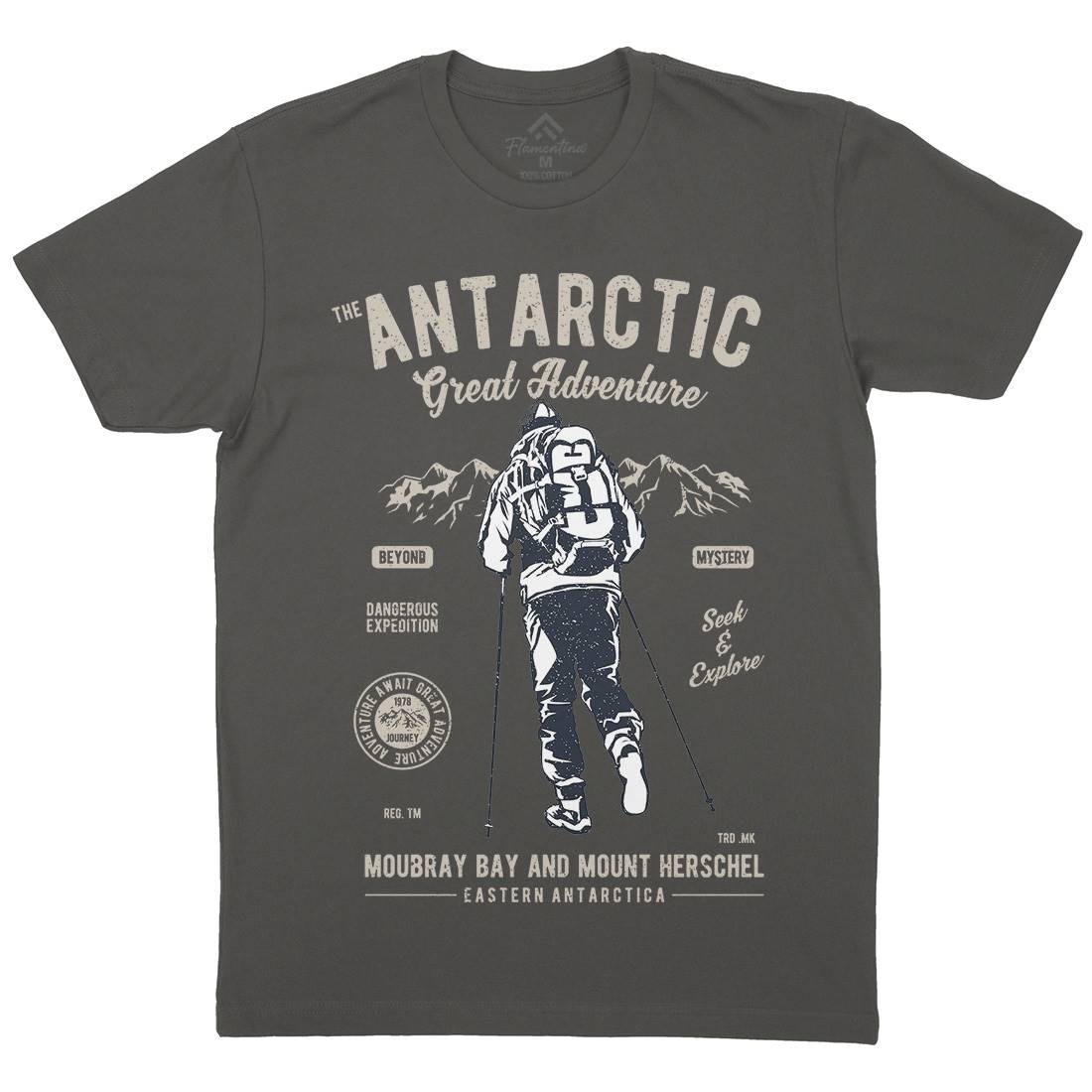 Antarctic Adventure Mens Crew Neck T-Shirt Sport A610