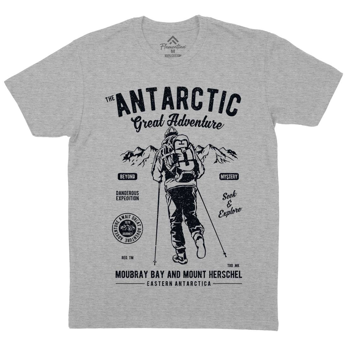 Antarctic Adventure Mens Crew Neck T-Shirt Sport A610