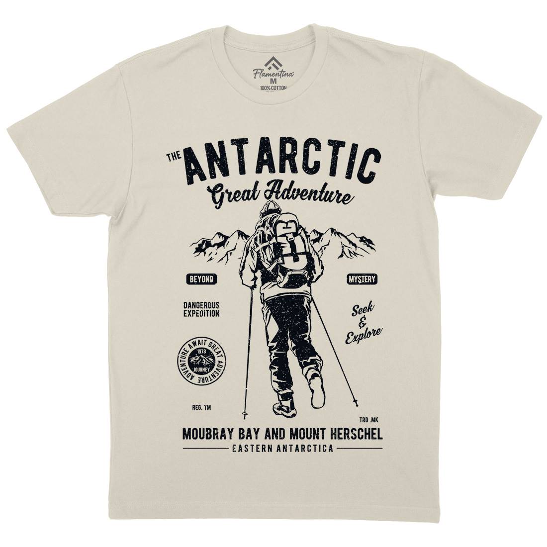 Antarctic Adventure Mens Organic Crew Neck T-Shirt Sport A610