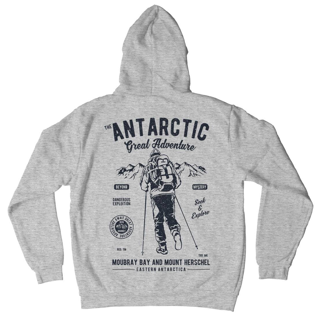 Antarctic Adventure Mens Hoodie With Pocket Sport A610