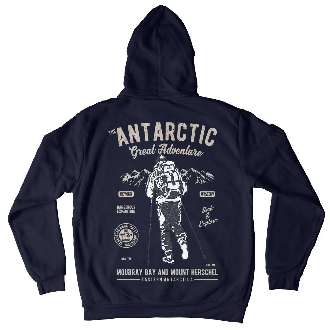 Antarctic Adventure Mens Hoodie With Pocket Sport A610