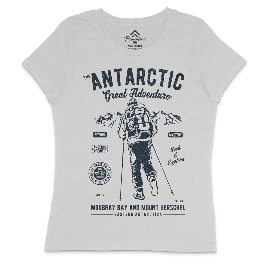 Antarctic Adventure Womens Crew Neck T-Shirt Sport A610