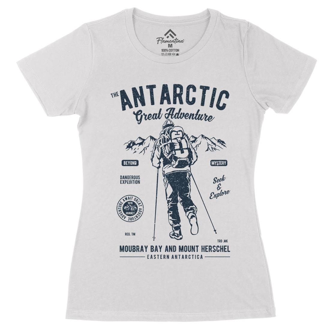 Antarctic Adventure Womens Organic Crew Neck T-Shirt Sport A610