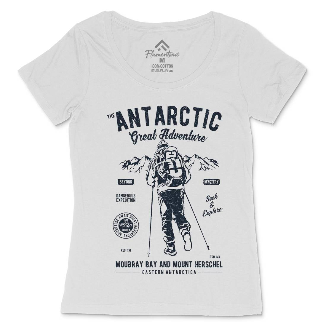 Antarctic Adventure Womens Scoop Neck T-Shirt Sport A610