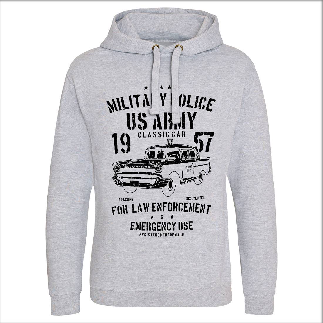 Classic Car Mens Hoodie Without Pocket Army A611