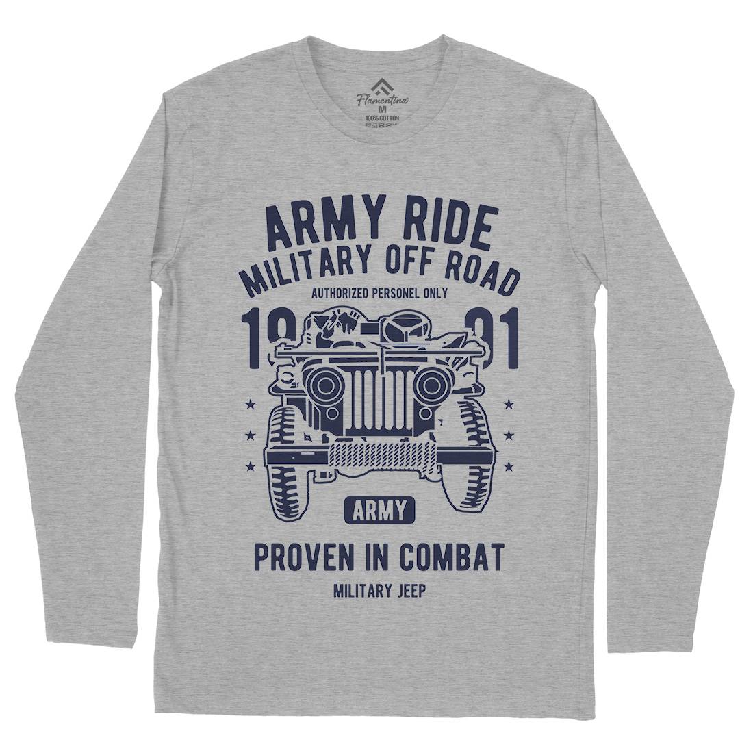 Ride Mens Long Sleeve T-Shirt Army A612