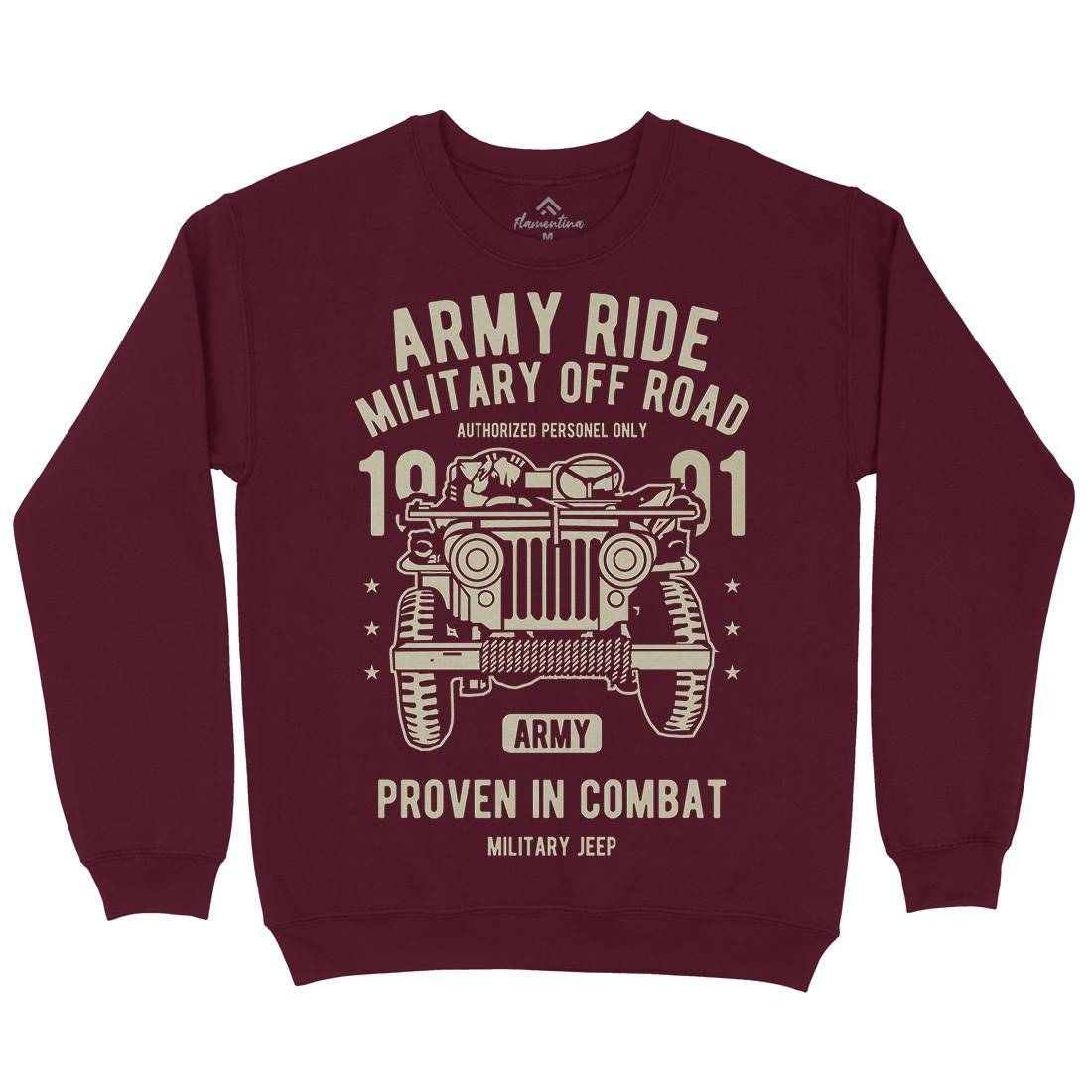 Ride Mens Crew Neck Sweatshirt Army A612