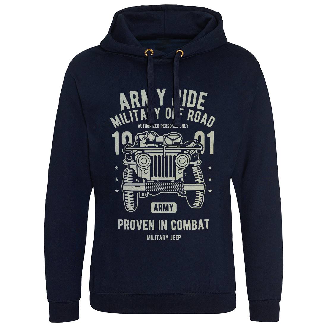 Ride Mens Hoodie Without Pocket Army A612