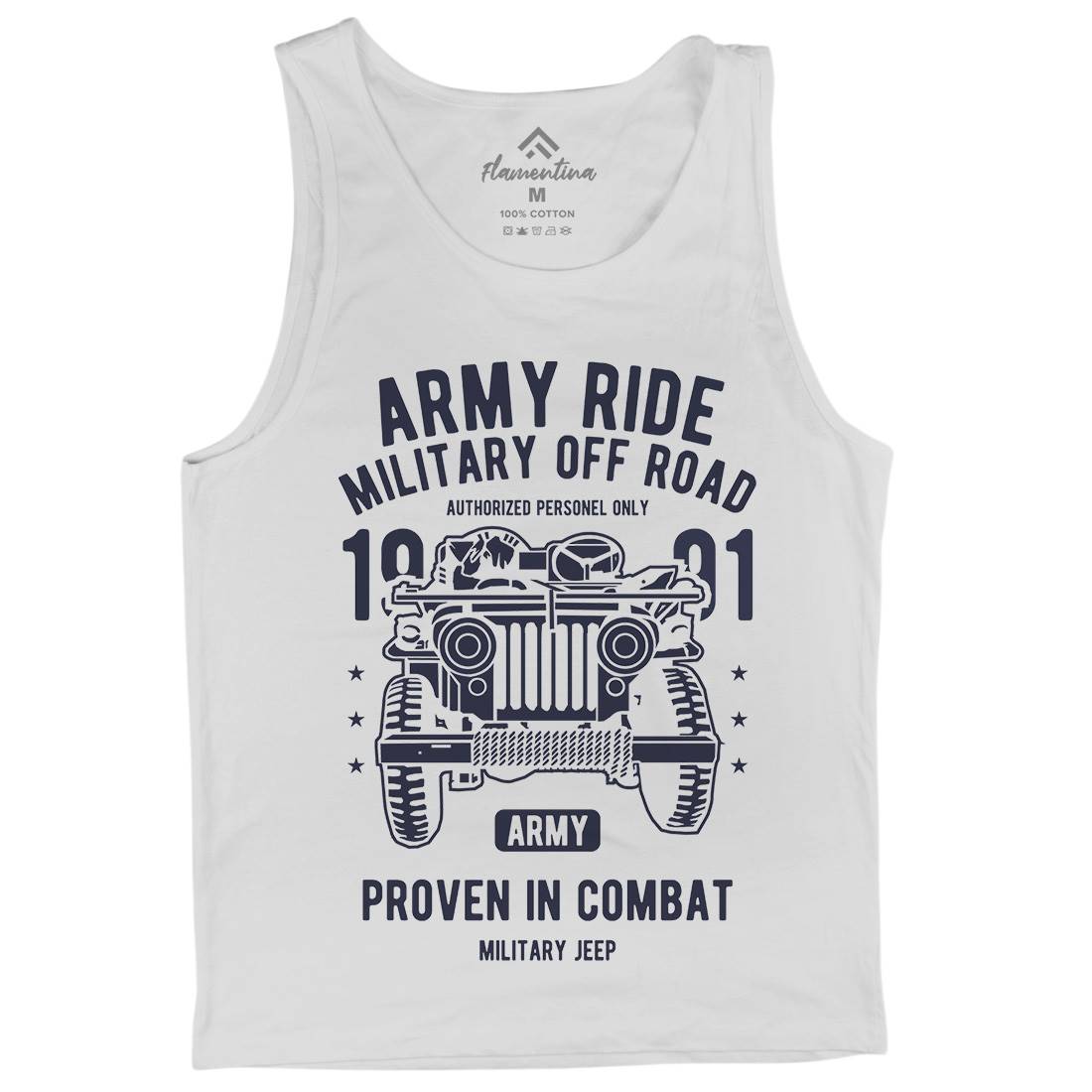 Ride Mens Tank Top Vest Army A612