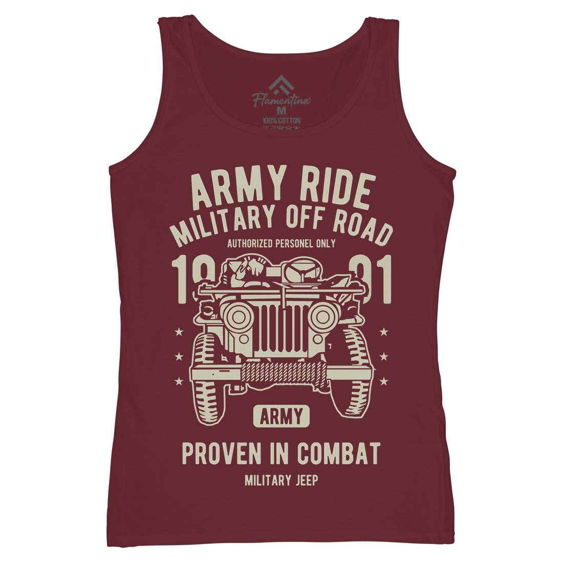 Ride Womens Organic Tank Top Vest Army A612
