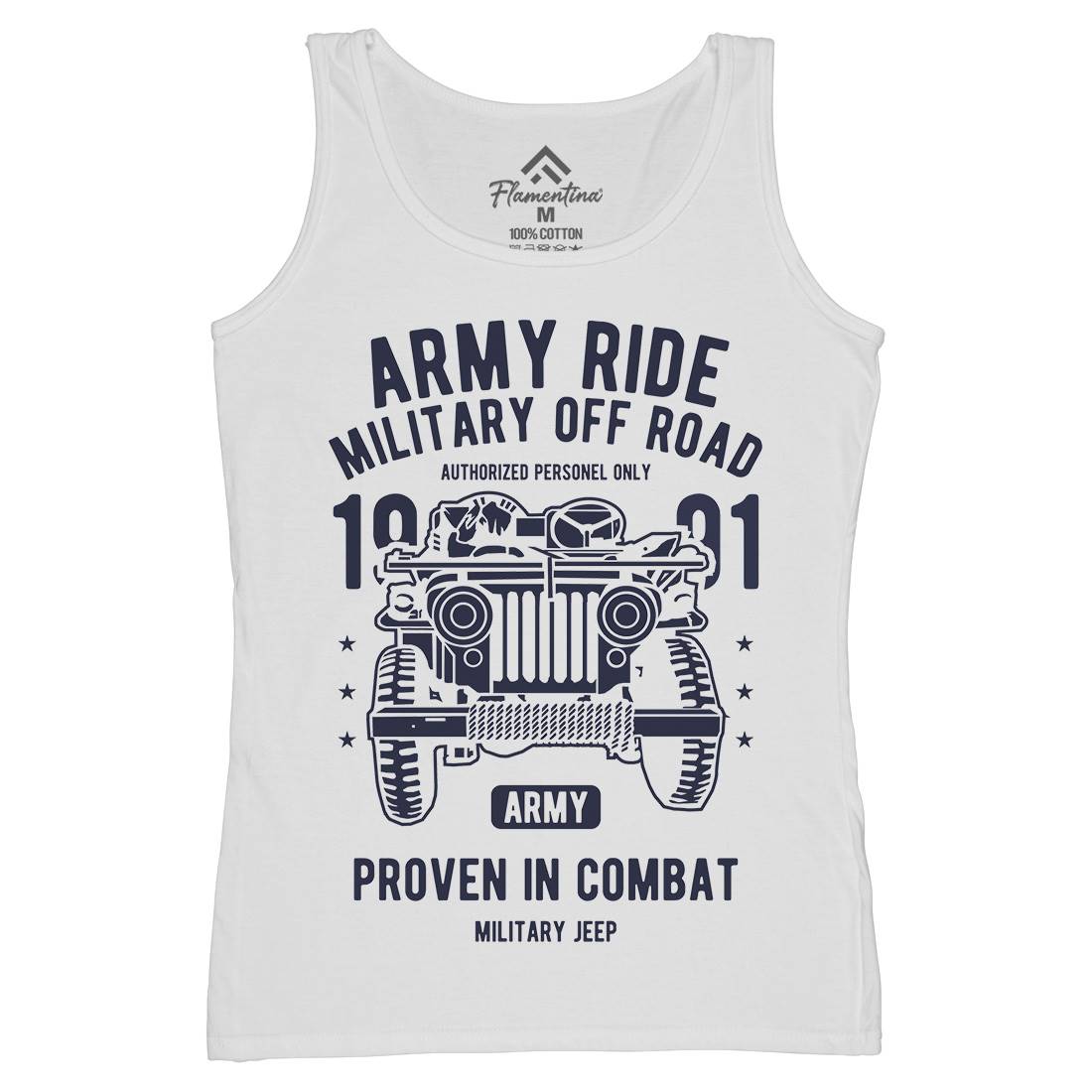 Ride Womens Organic Tank Top Vest Army A612