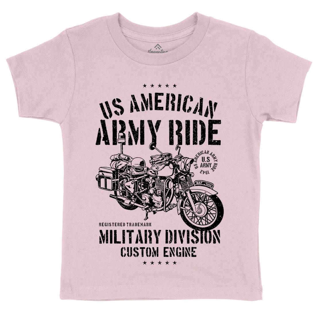 Ride Kids Organic Crew Neck T-Shirt Army A613