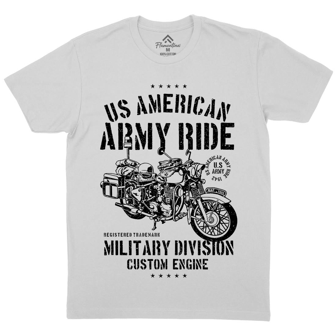 Ride Mens Crew Neck T-Shirt Army A613