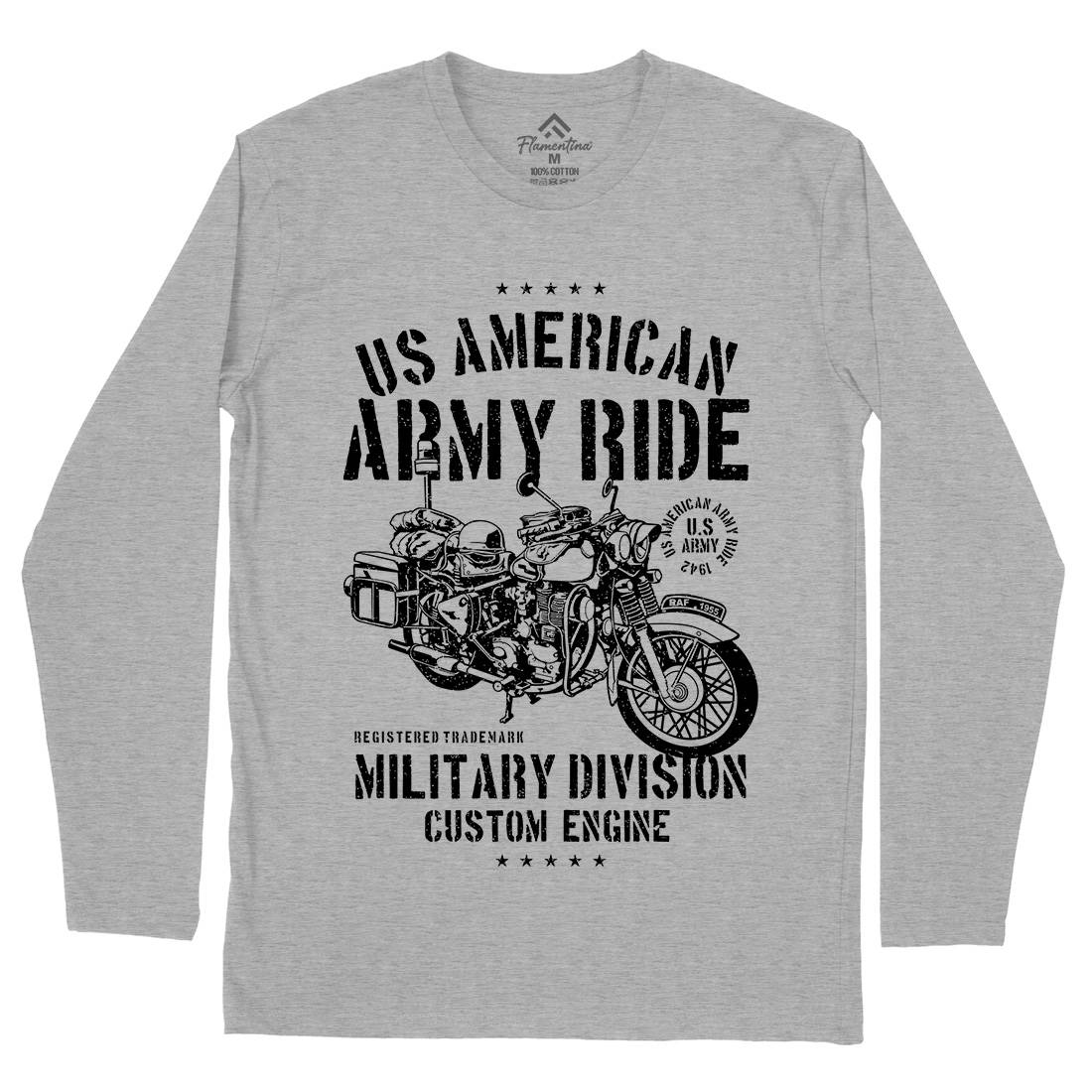 Ride Mens Long Sleeve T-Shirt Army A613