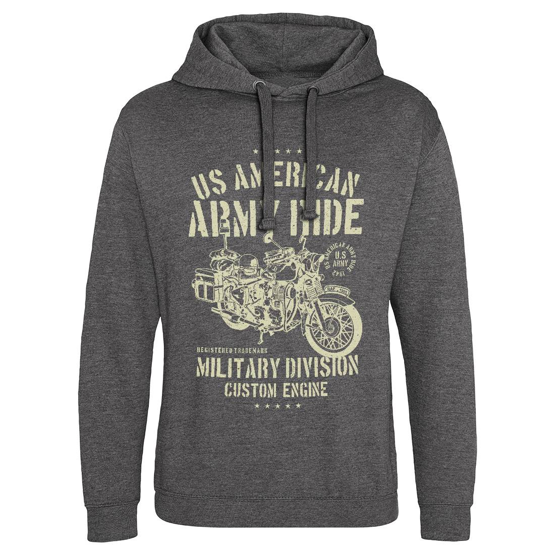 Ride Mens Hoodie Without Pocket Army A613