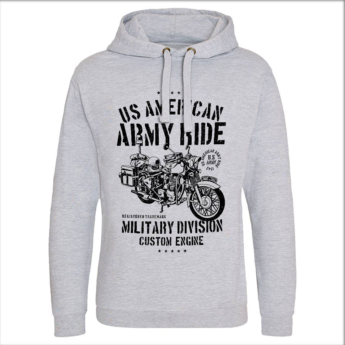 Ride Mens Hoodie Without Pocket Army A613