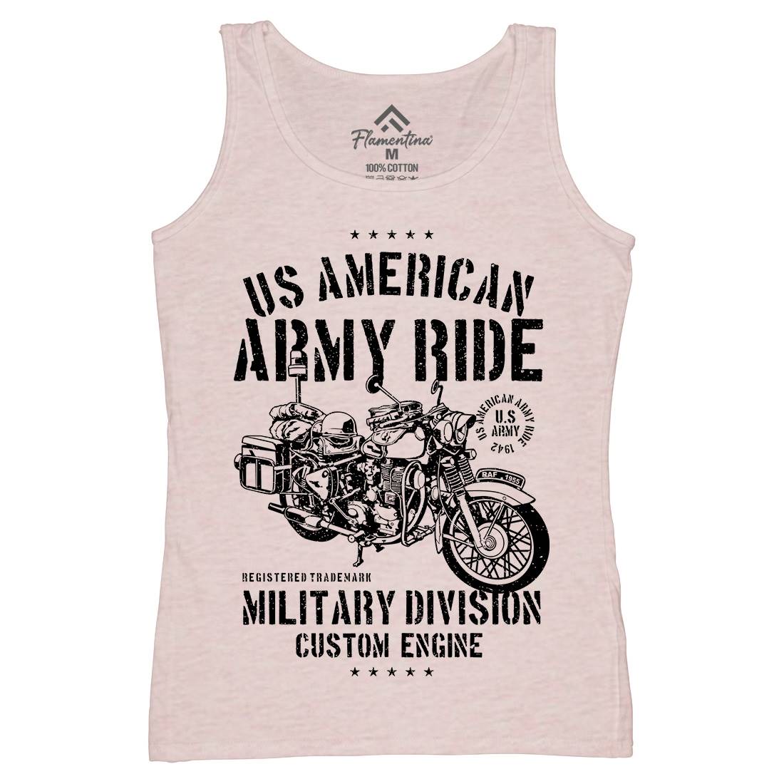 Ride Womens Organic Tank Top Vest Army A613